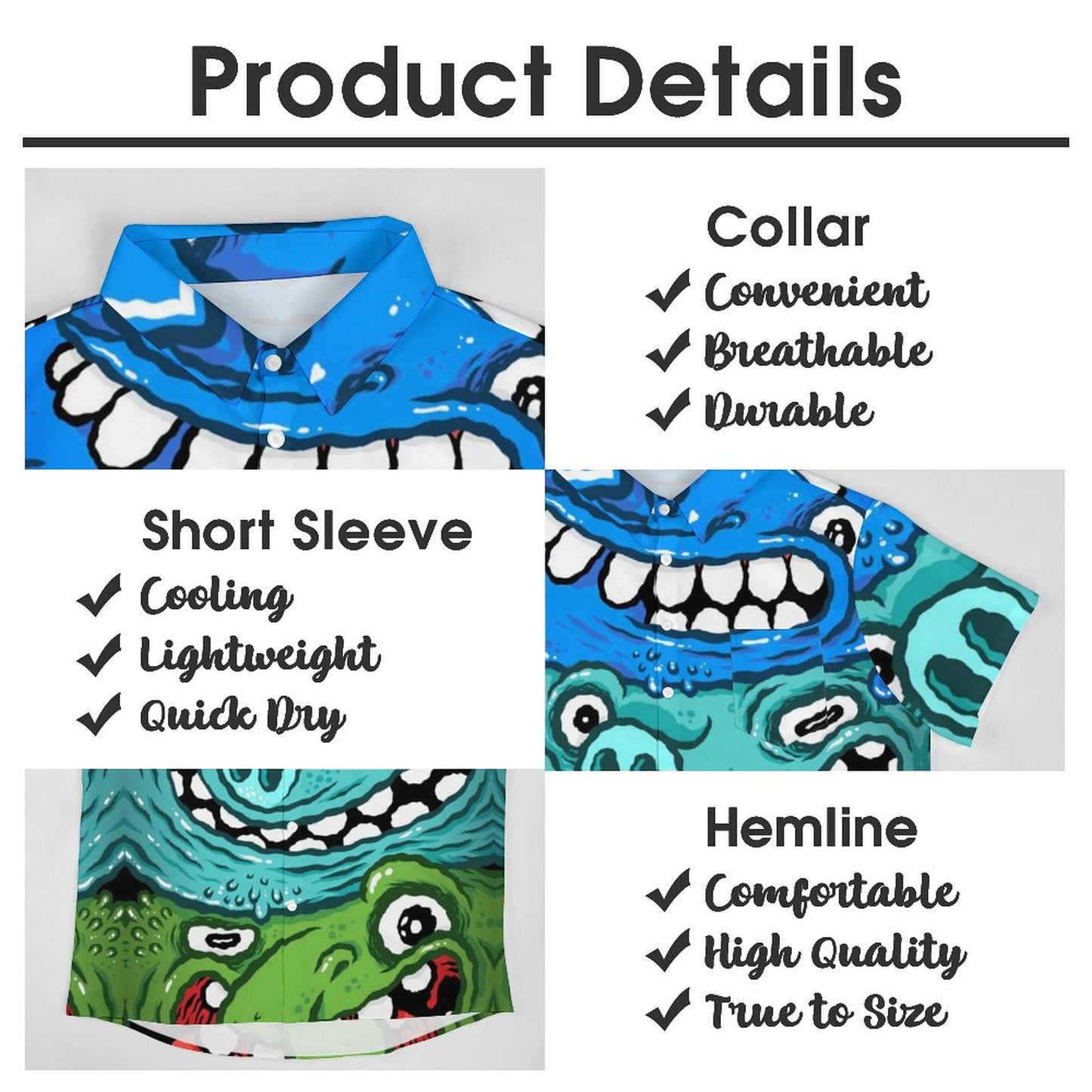 Men's Hawaiian Casual Short Sleeve Shirt 2306103695