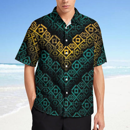 Men's Fashion Casual Printed Short Sleeve Shirts 2306102201