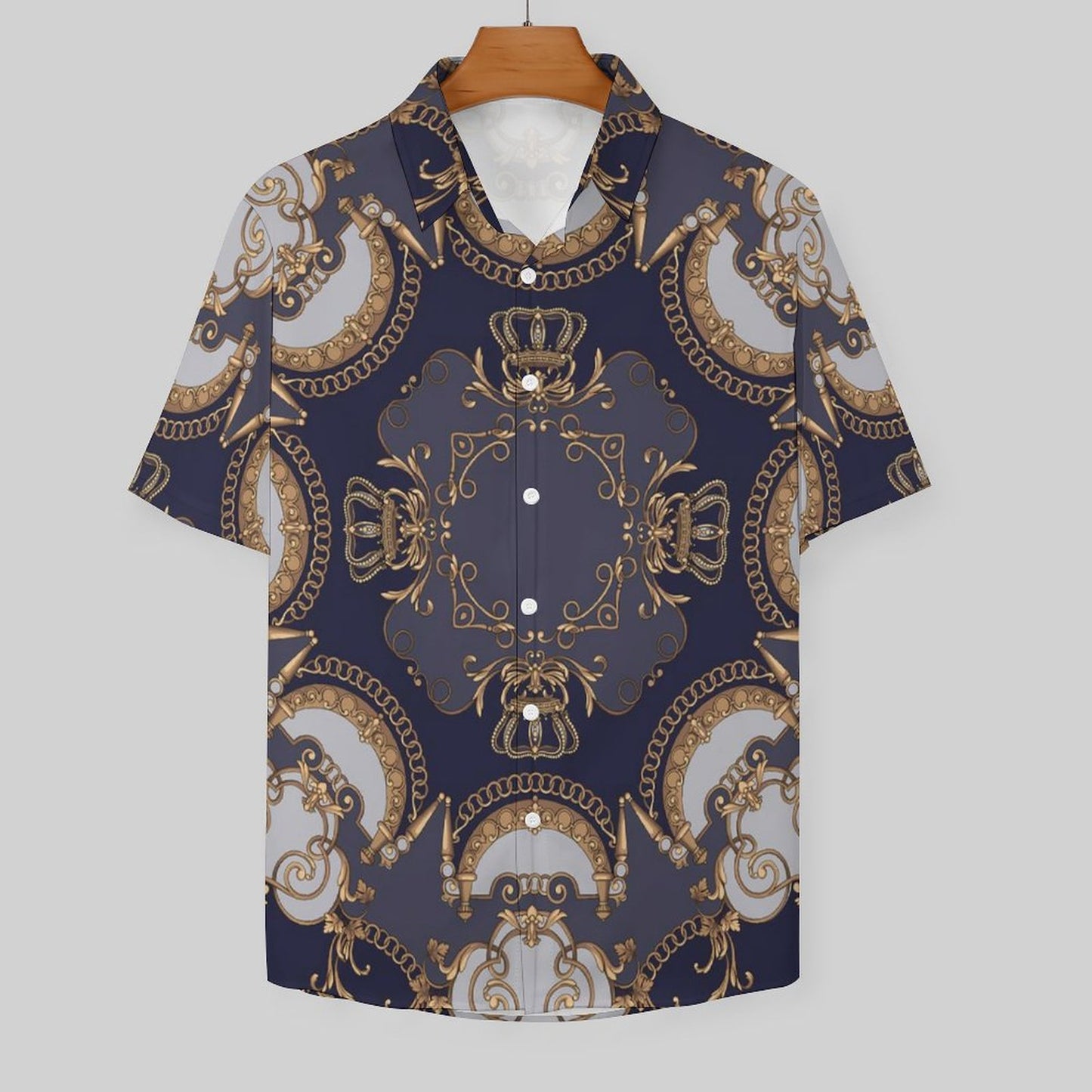Men's Fashion Casual Printed Short Sleeve Shirts 2306100958