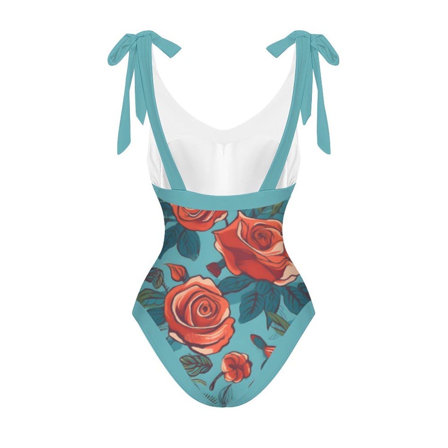 Casual Printed One-Piece Swimsuit And Cover Up 2305102475