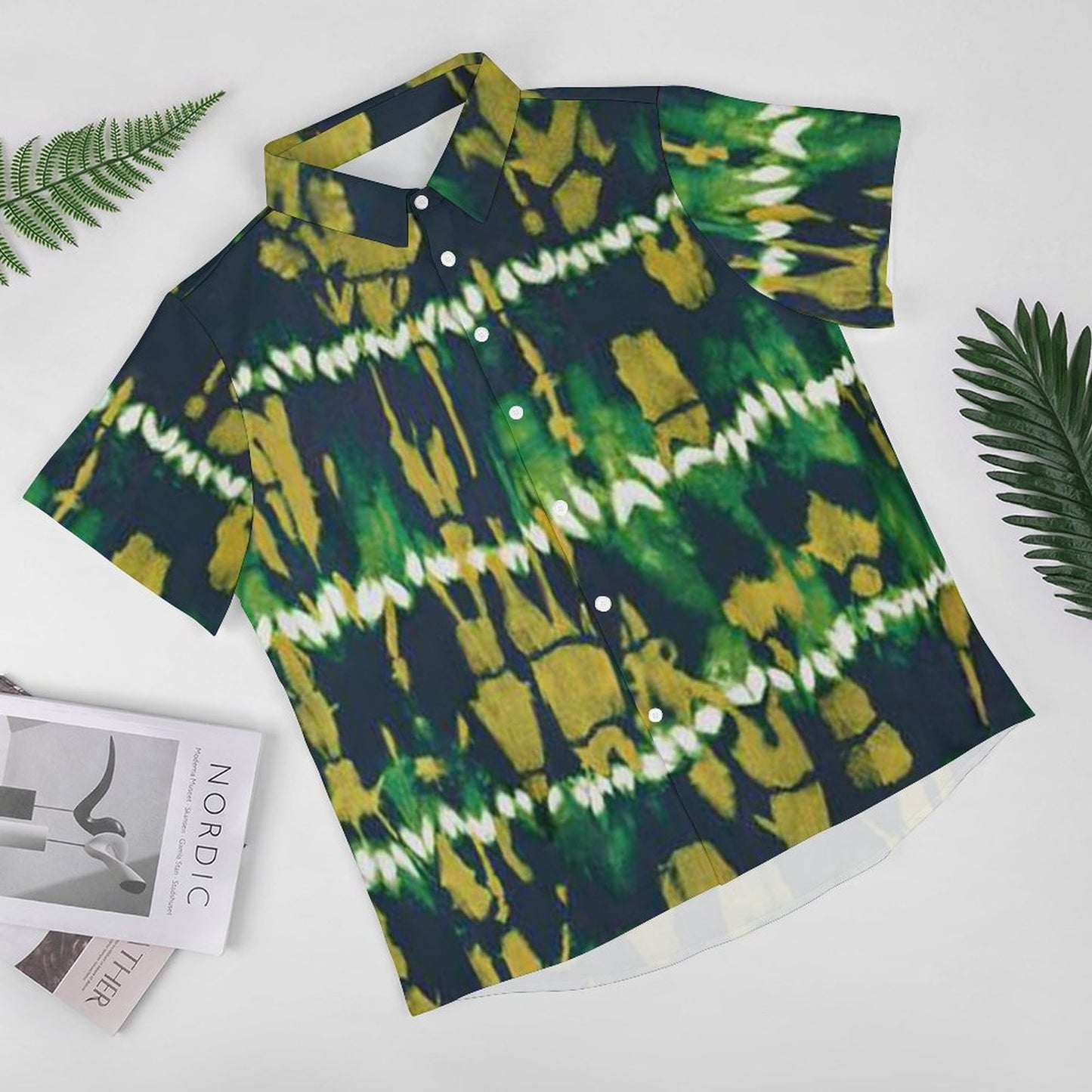 Men's Fashion Casual Printed Short Sleeve Shirts 2305107112