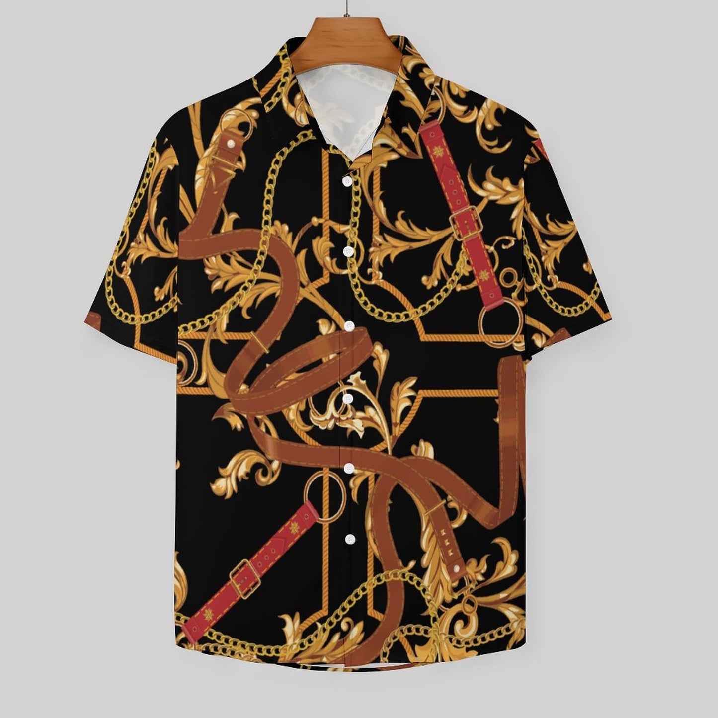 Men's Fashion Casual Printed Short Sleeve Shirts 2306101113