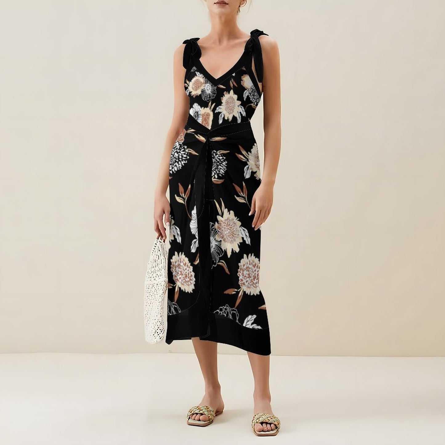 Casual Printed One-Piece Swimsuit And Cover Up 2305102450