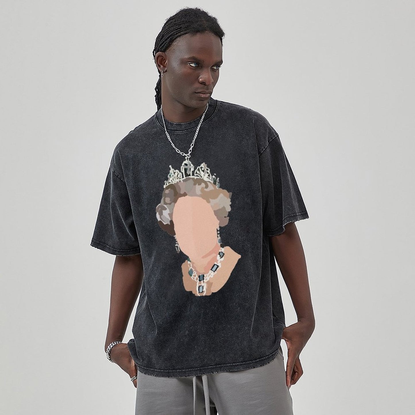 Unisex Vintage Solid Wash T-Shirts 2305103967