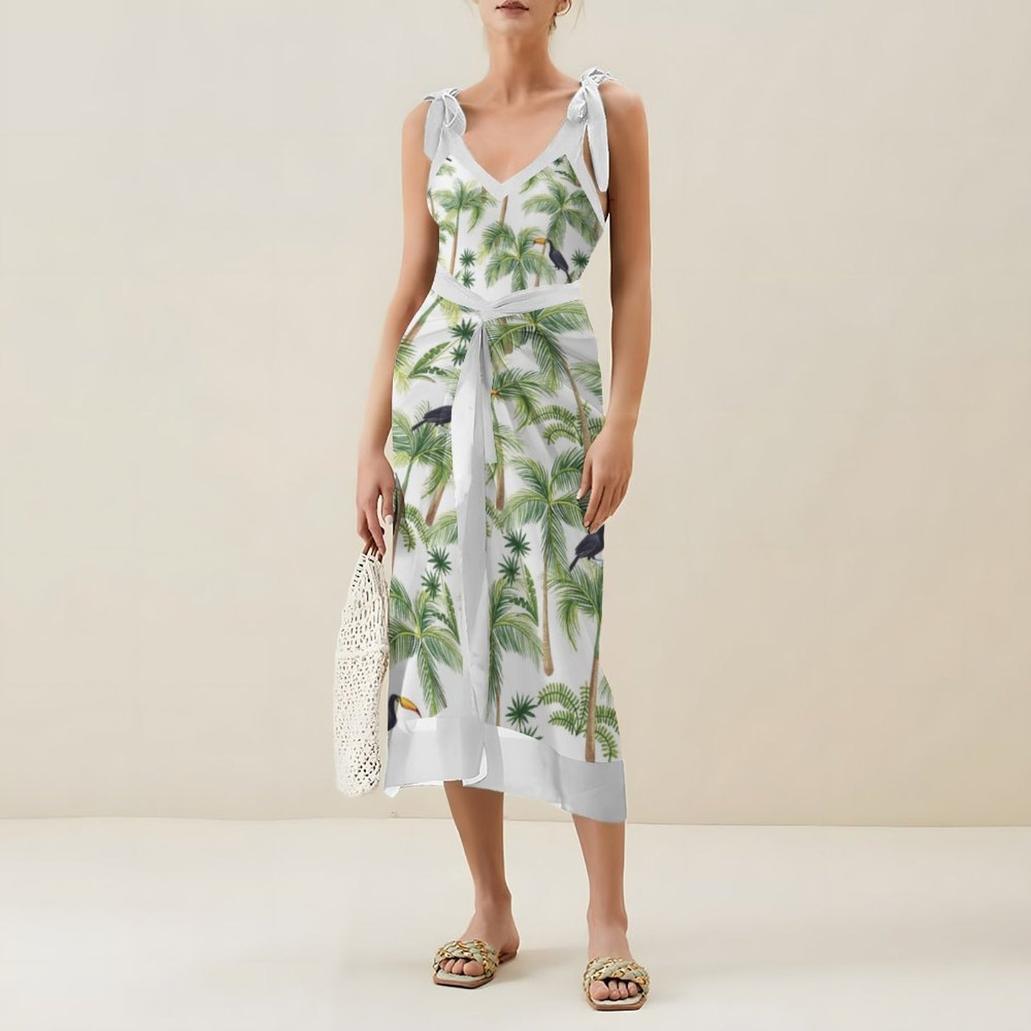 Casual Printed One-Piece Swimsuit And Cover Up 2305102412