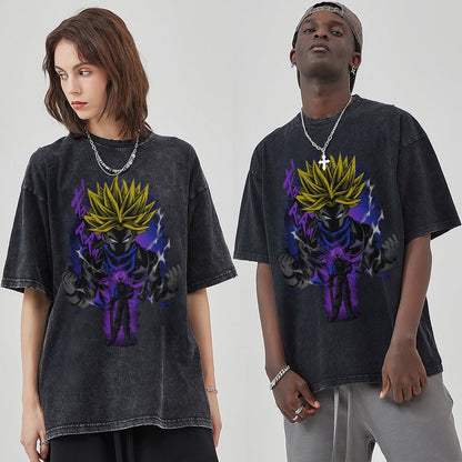 Unisex Vintage Solid Wash T-Shirts 2305102962