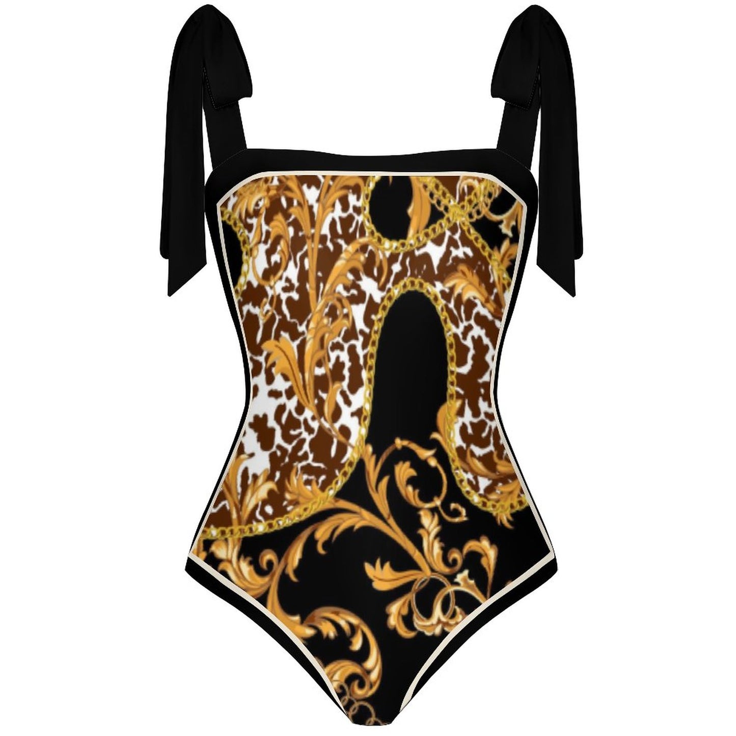 Fashion Printed One Piece Swimsuit And Cover Up 2305105920