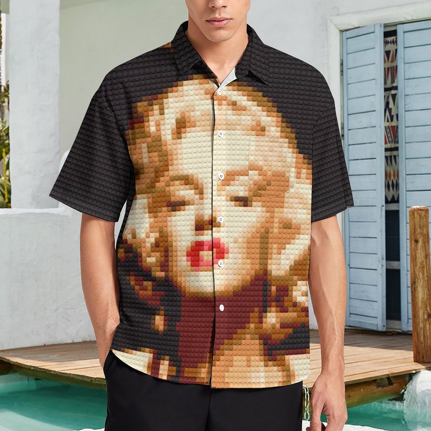 Men's Hawaiian Casual Short Sleeve Shirt 2306103179
