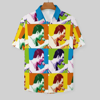 Men's Fashion Casual Printed Short Sleeve Shirts 2306102227