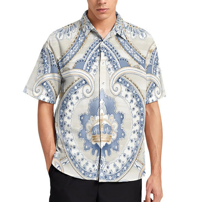Men's Fashion Casual Printed Short Sleeve Shirts 2306101340
