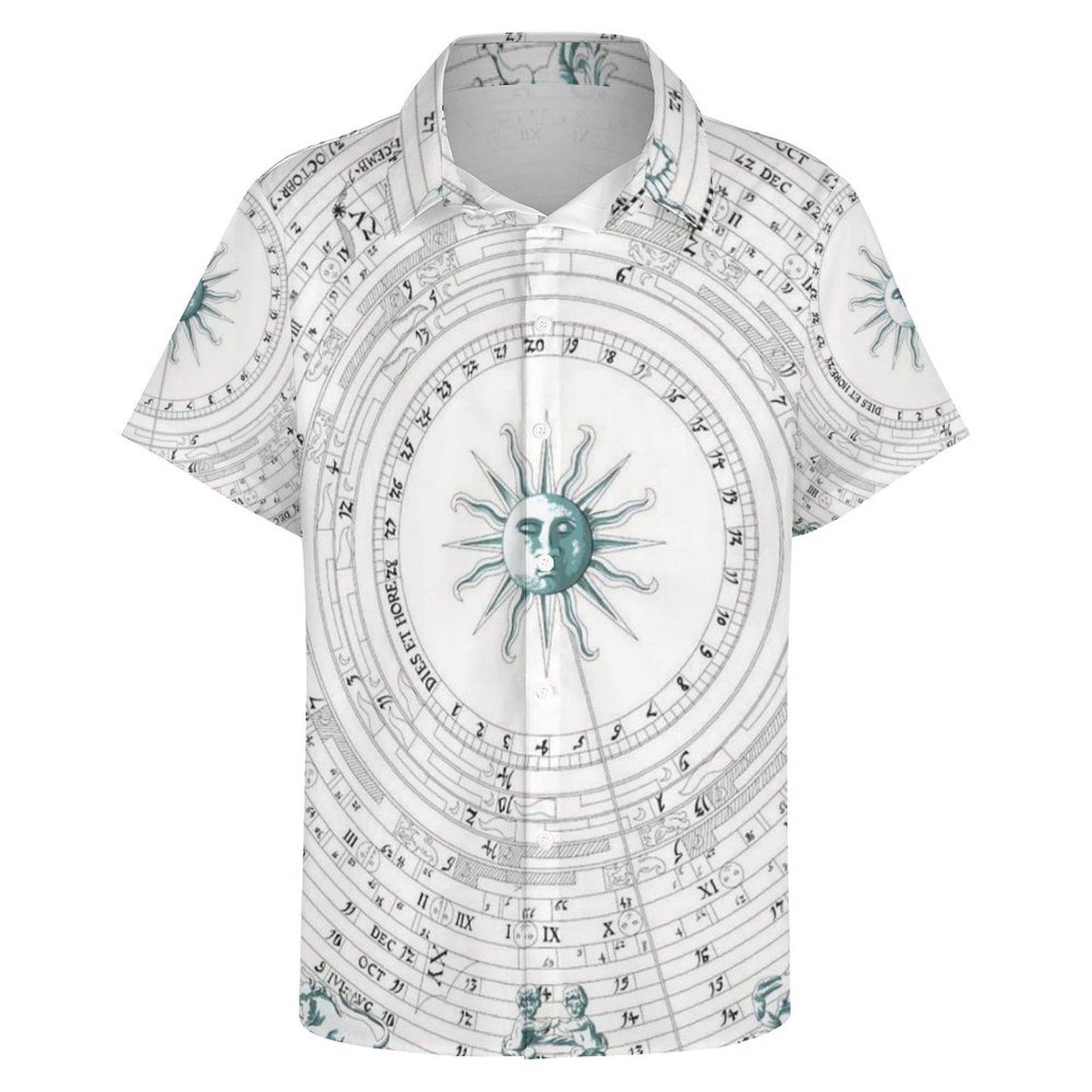 Men's Fashion Casual Printed Short Sleeve Shirts 2306101335