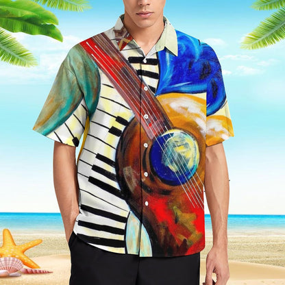 Men's Hawaiian Print Resort Shirt 2305102022