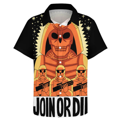 Men's Fashion Casual Printed Short Sleeve Shirts 2306104388