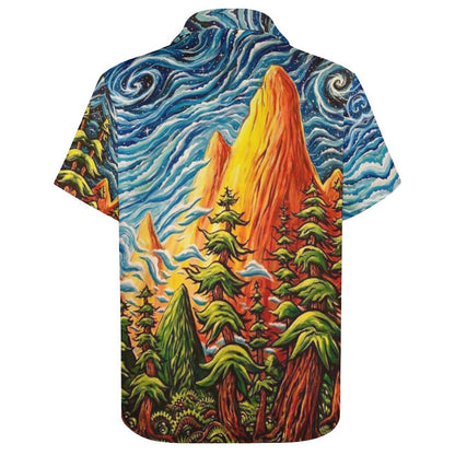 Men's Hawaiian Print Resort Shirt 2305101780