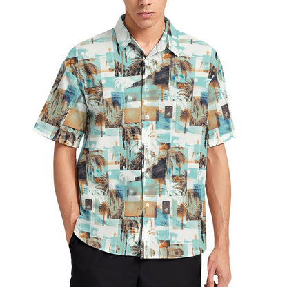 Men's Hawaiian Print Resort Shirt 2305106122