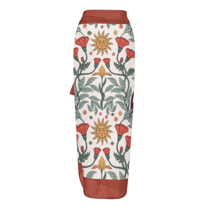 Fashion Printed One Piece Swimsuit And Cover Up 2306102472