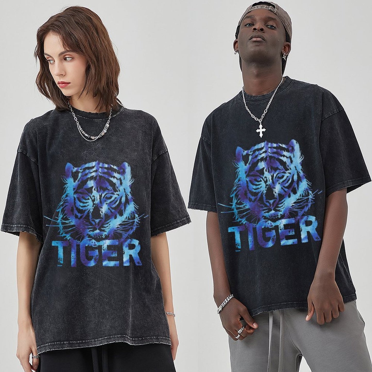 Unisex Vintage Solid Wash T-Shirts 2305101618