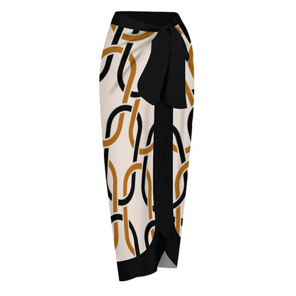 Casual Printed One-Piece Swimsuit And Cover Up 2305104142
