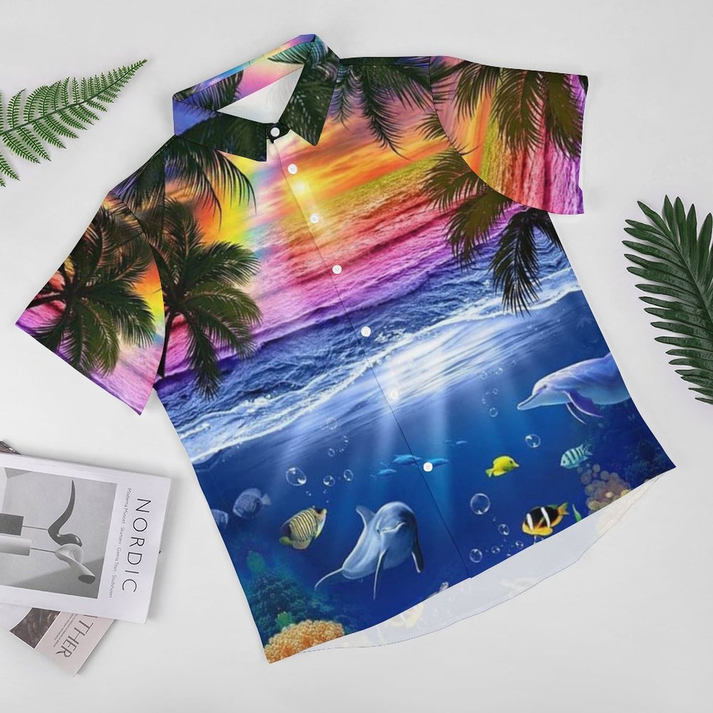 Men's Hawaiian Print Resort Shirt 2304109194