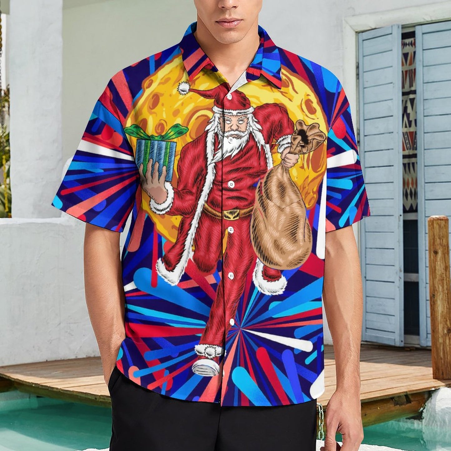 Men's Hawaiian Casual Short Sleeve Shirt 2306103383