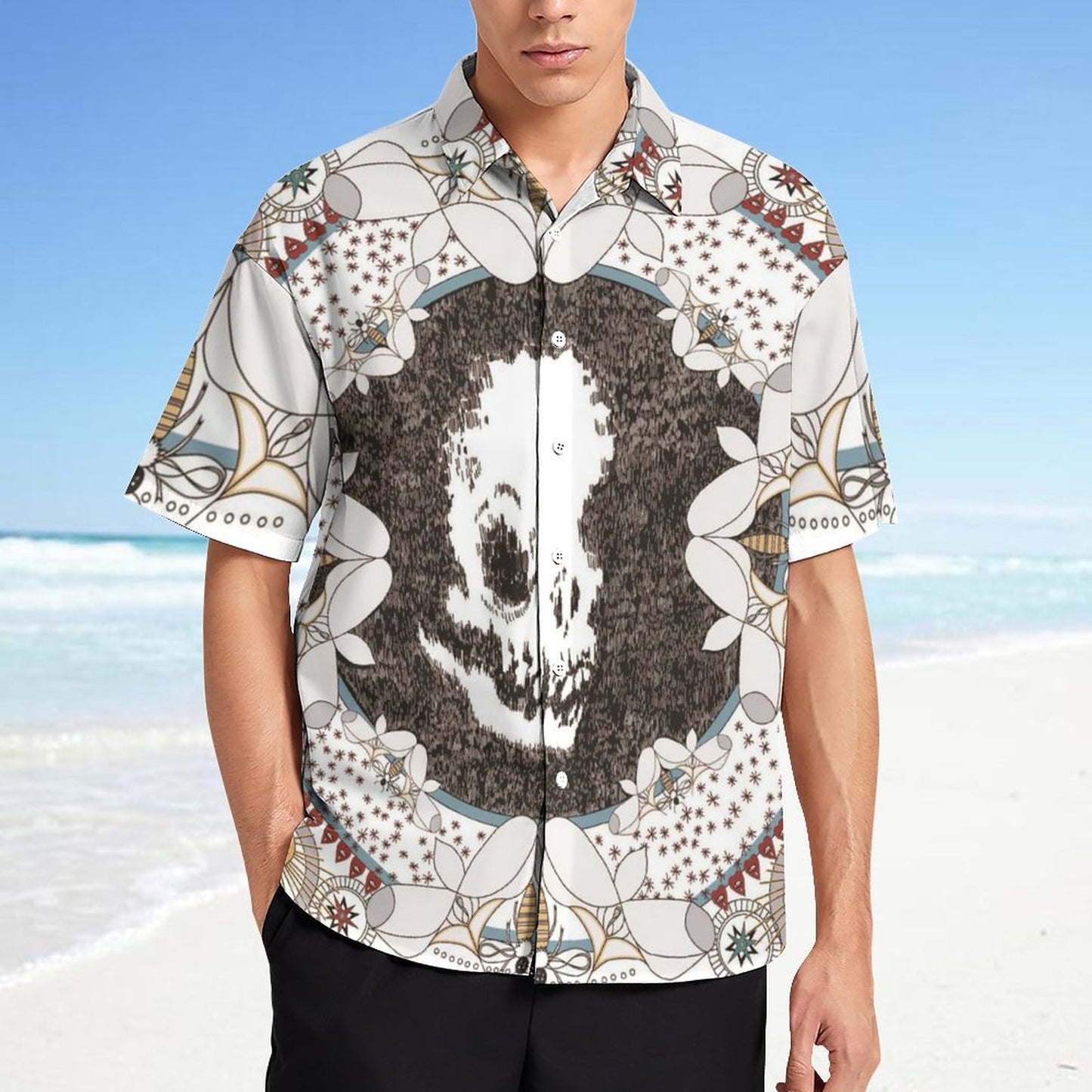 Men's Fashion Casual Printed Short Sleeve Shirts 2306101329