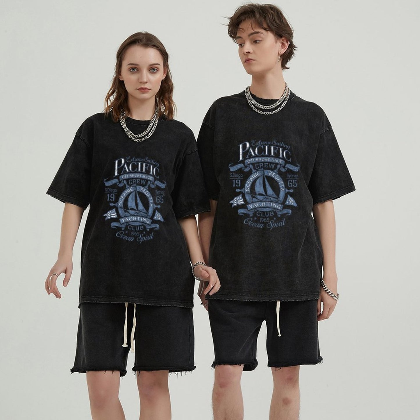 Unisex Vintage Solid Wash T-Shirts 2305101921