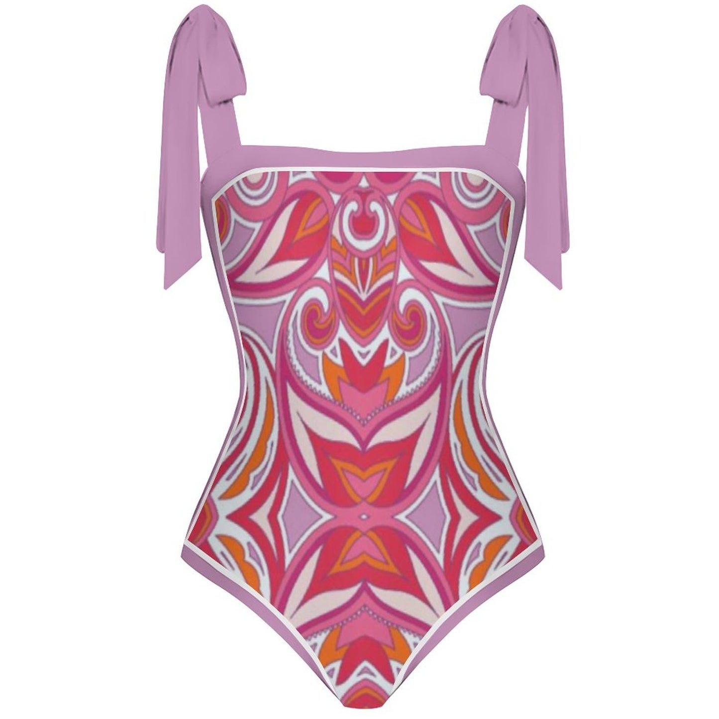 Fashion Printed One Piece Swimsuit And Cover Up 2305104421