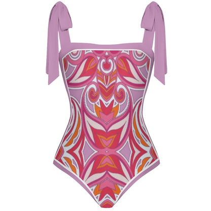 Fashion Printed One Piece Swimsuit And Cover Up 2305104421