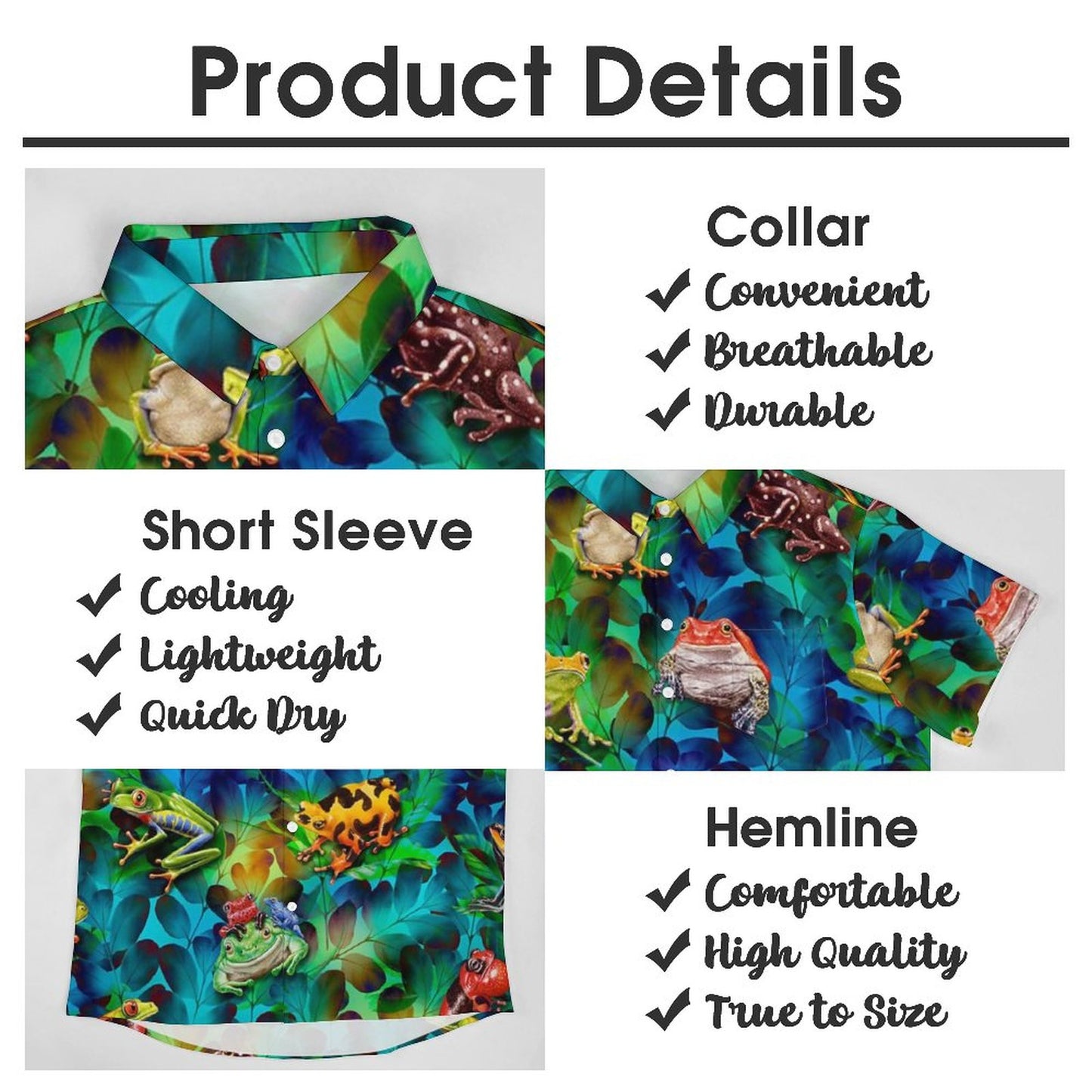 Men's Hawaiian Casual Short Sleeve Shirt 2306105274