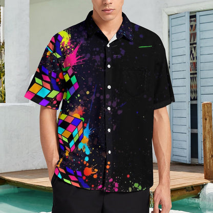 Men's Hawaiian Casual Short Sleeve Shirt 2306104327