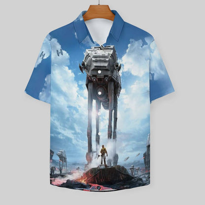Men's Fashion Casual Printed Short Sleeve Shirts 2306101617