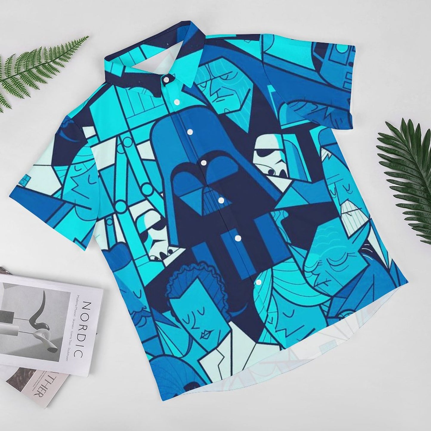 Men's Fashion Casual Printed Short Sleeve Shirts 2306101601
