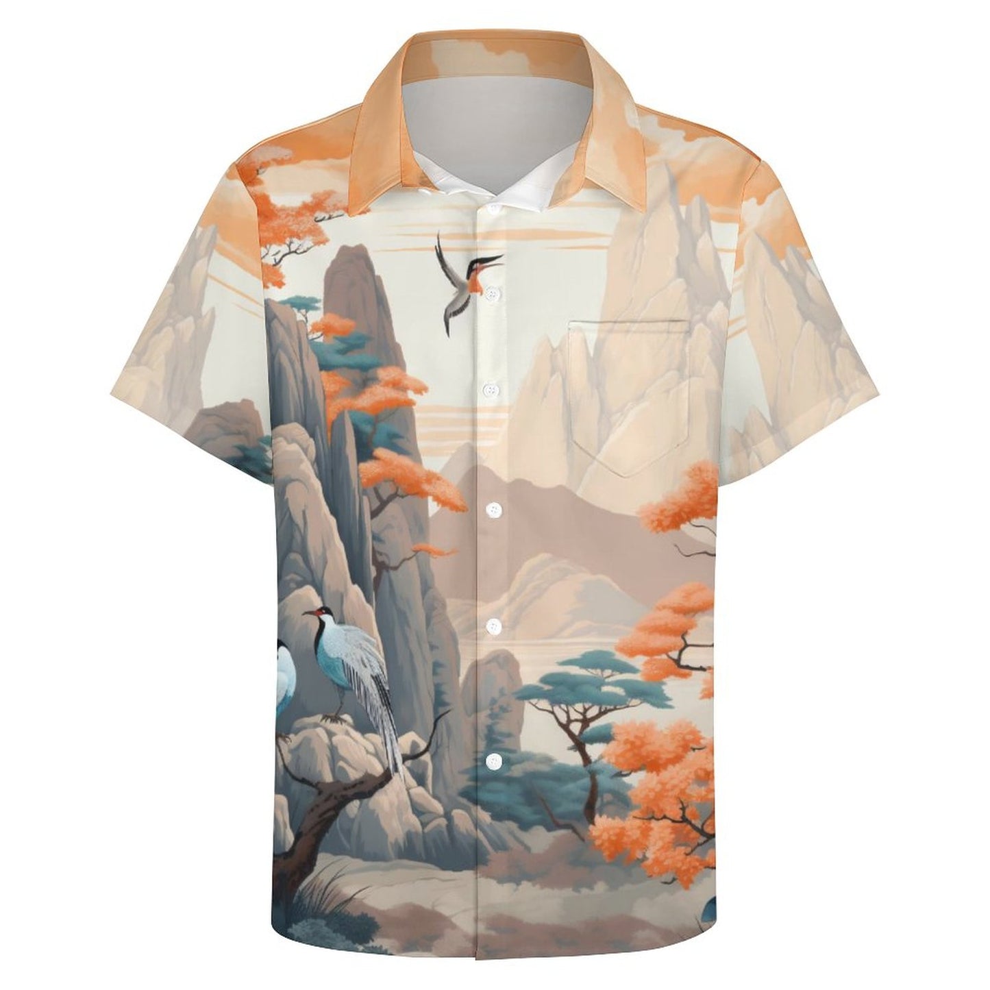 Men's Hawaiian Casual Short Sleeve Shirt 2306105723