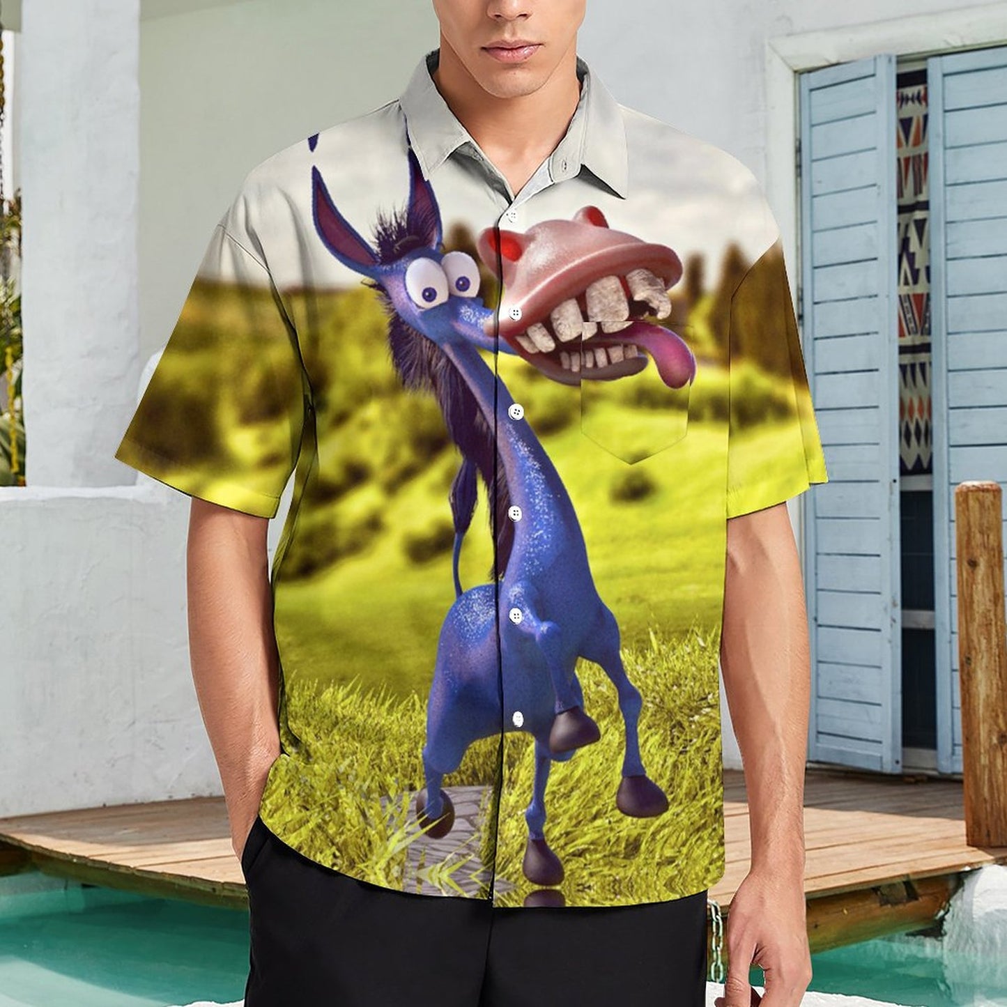 Men's Hawaiian Casual Short Sleeve Shirt 2306103348