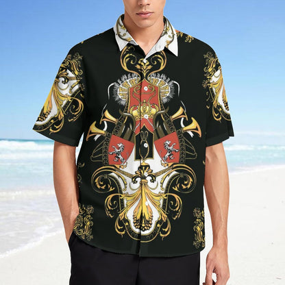 Men's Fashion Casual Printed Short Sleeve Shirts 2306101327