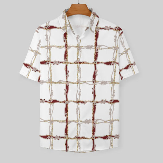 Men's Fashion Casual Printed Short Sleeve Shirts 2306100944