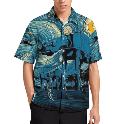 Men's Fashion Casual Printed Short Sleeve Shirts 2306101398