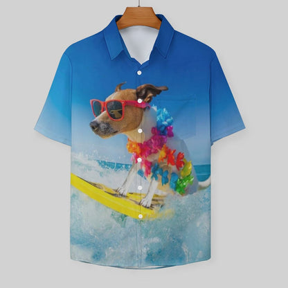 Men's Hawaiian Casual Short Sleeve Shirt 2307100351
