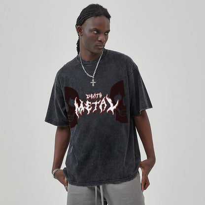 Unisex Vintage Solid Wash T-Shirts 2305102845