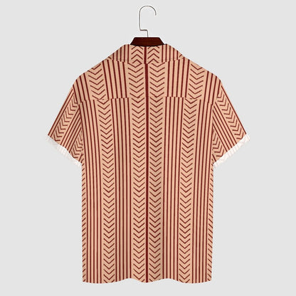 Men's Hawaiian Print Casual Shirt 2304105778