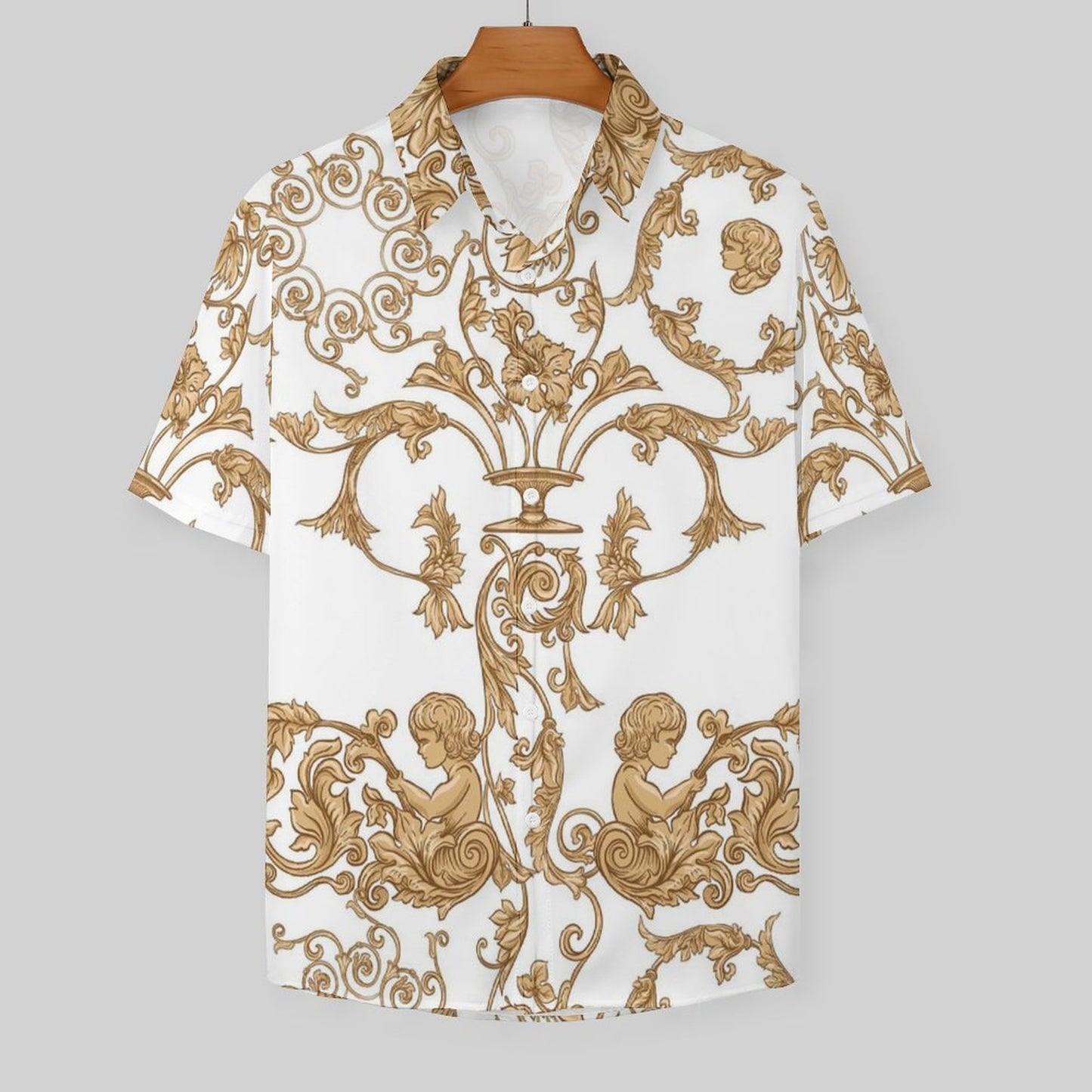 Men's Fashion Casual Printed Short Sleeve Shirts 2306100950