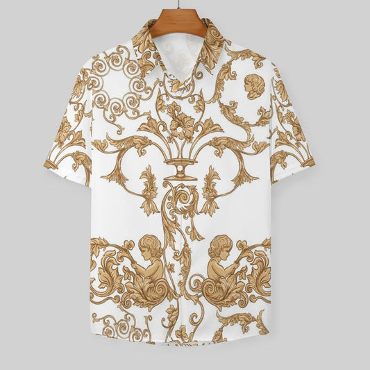 Men's Fashion Casual Printed Short Sleeve Shirts 2306100950
