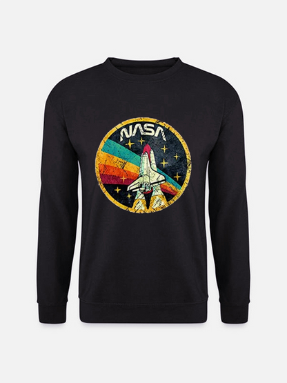 Unisex Round Neck Casual Printed Long Sleeve Sweatshirt