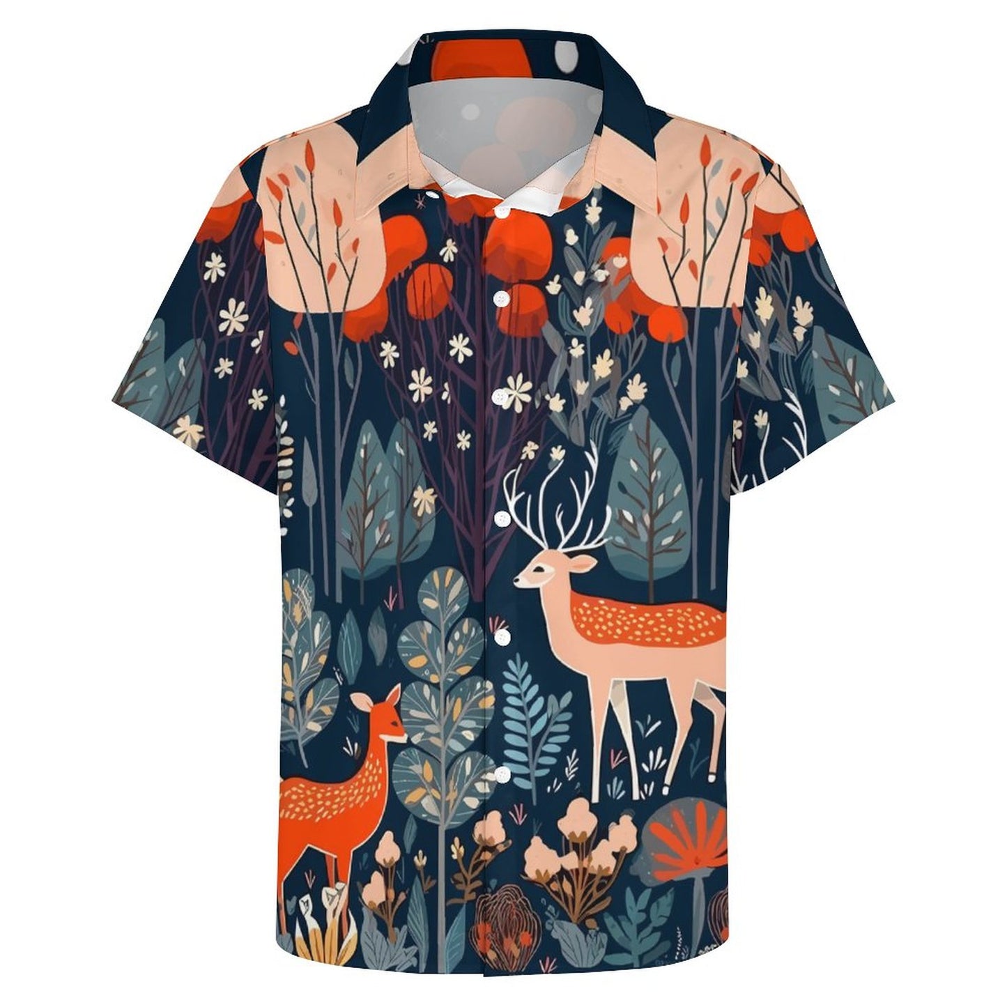 Men's Fashion Casual Printed Short Sleeve Shirts 2305106991