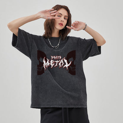 Unisex Vintage Solid Wash T-Shirts 2305102845