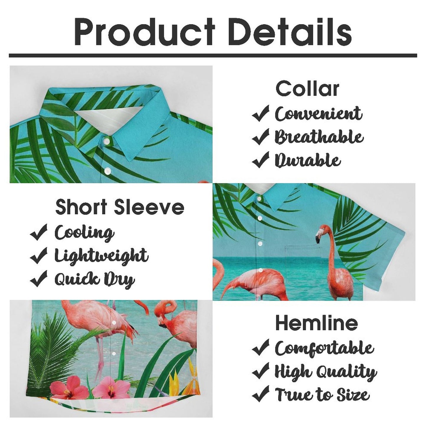 Men's Hawaiian Casual Short Sleeve Shirt 2306104359