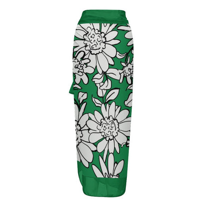 Casual Printed One-Piece Swimsuit And Cover Up 2305102446