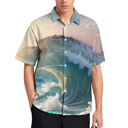 Men's Hawaiian Print Resort Shirt 2305101777