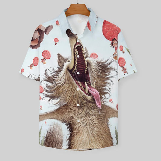 Men's Fashion Casual Printed Short Sleeve Shirts 2306100801