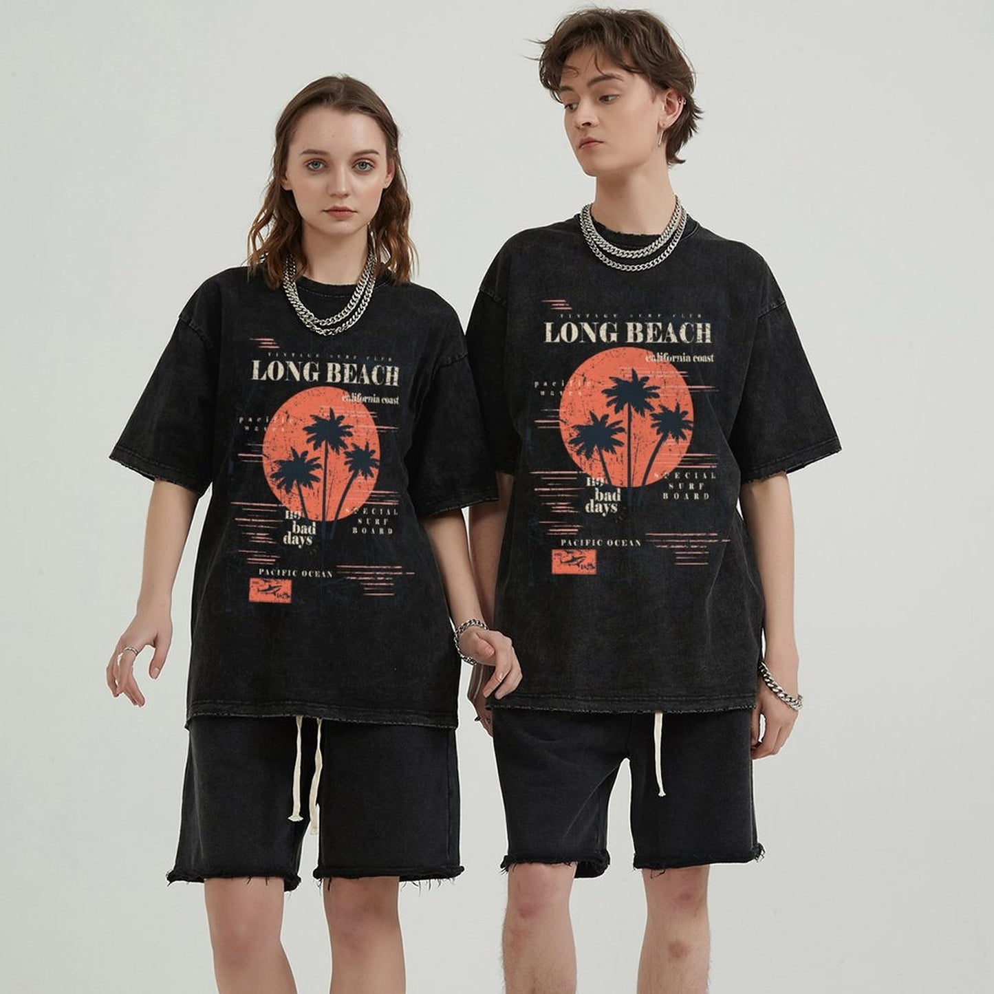 Unisex Vintage Solid Wash T-Shirts 2305101930